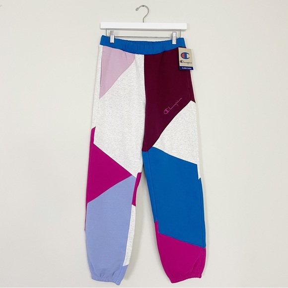 Champion Pants - Champion Women's Patchwork Fleece Joggers